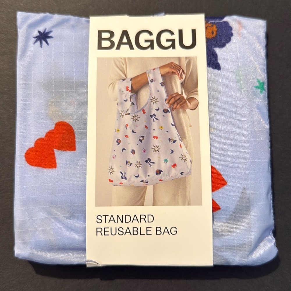 NWT BAGGU DITSY CHARMS Standard Size Reusable Bag